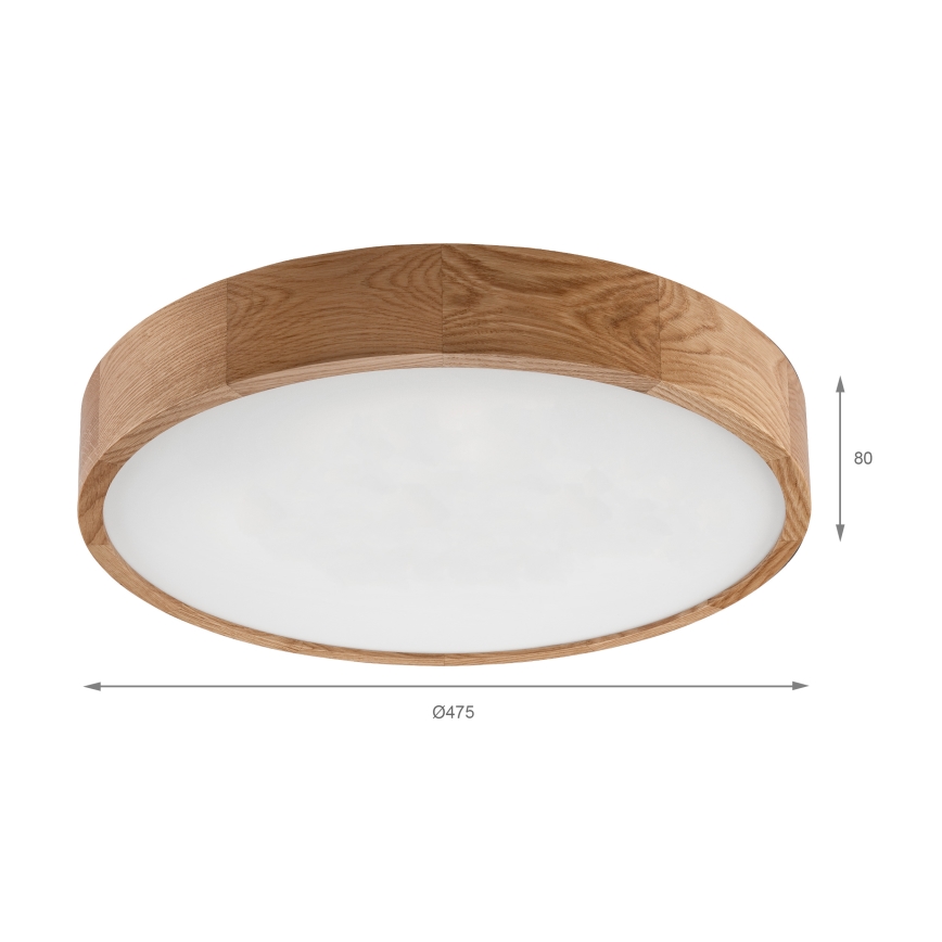 Brilagi - Lampa sufitowa LED CARVALHO LED/36W/230V dąb śr. 47,5 cm