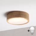 BRILAGI - Lampa sufitowa LED CARVALHO MODERN 1xE27/60W/230V śr. 27,5 cm dąb