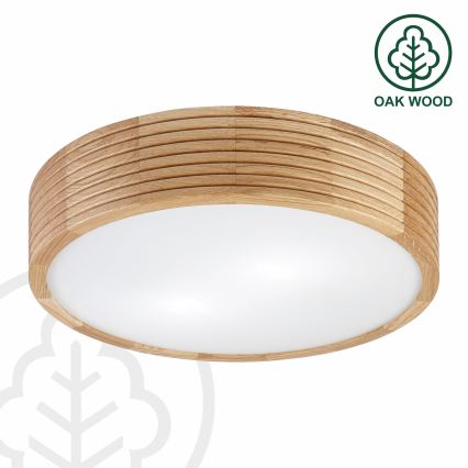 Brilagi - Lampa sufitowa LED CARVALHO MODERN 2xE27/60W/230V Ø 37,5 cm dąb