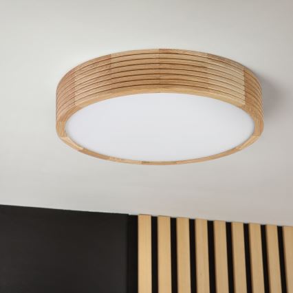 Brilagi - Lampa sufitowa LED CARVALHO MODERN 2xE27/60W/230V Ø 37,5 cm dąb