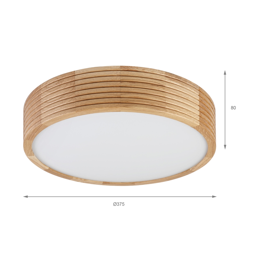 Brilagi - Lampa sufitowa LED CARVALHO MODERN 2xE27/60W/230V Ø 37,5 cm dąb