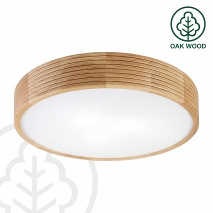 Brilagi - Lampa sufitowa LED CARVALHO MODERN 3xE27/60W/230V śr. 47,5 cm dąb