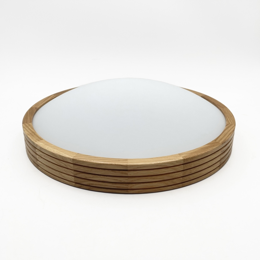 Brilagi - Oprawa sufitowa LED CARVALHO MODERN SLIM 2xE27/60W/230V Ø 37,5 cm dąb