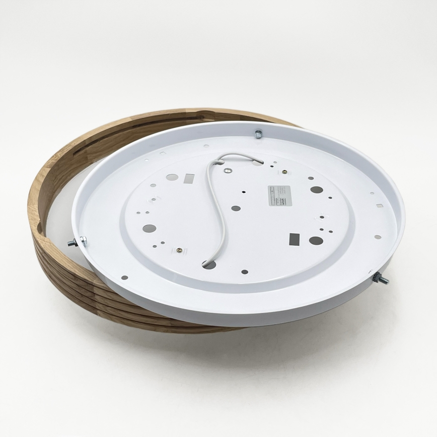 Brilagi - Oprawa sufitowa LED CARVALHO MODERN SLIM 2xE27/60W/230V Ø 37,5 cm dąb