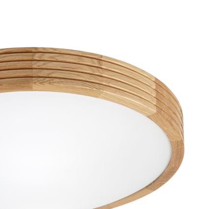 Brilagi - Oprawa sufitowa LED CARVALHO MODERN SLIM 2xE27/60W/230V Ø 37,5 cm dąb