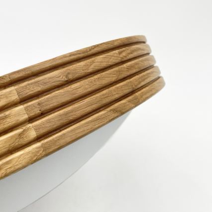 Brilagi - Oprawa sufitowa LED CARVALHO MODERN SLIM 2xE27/60W/230V Ø 37,5 cm dąb