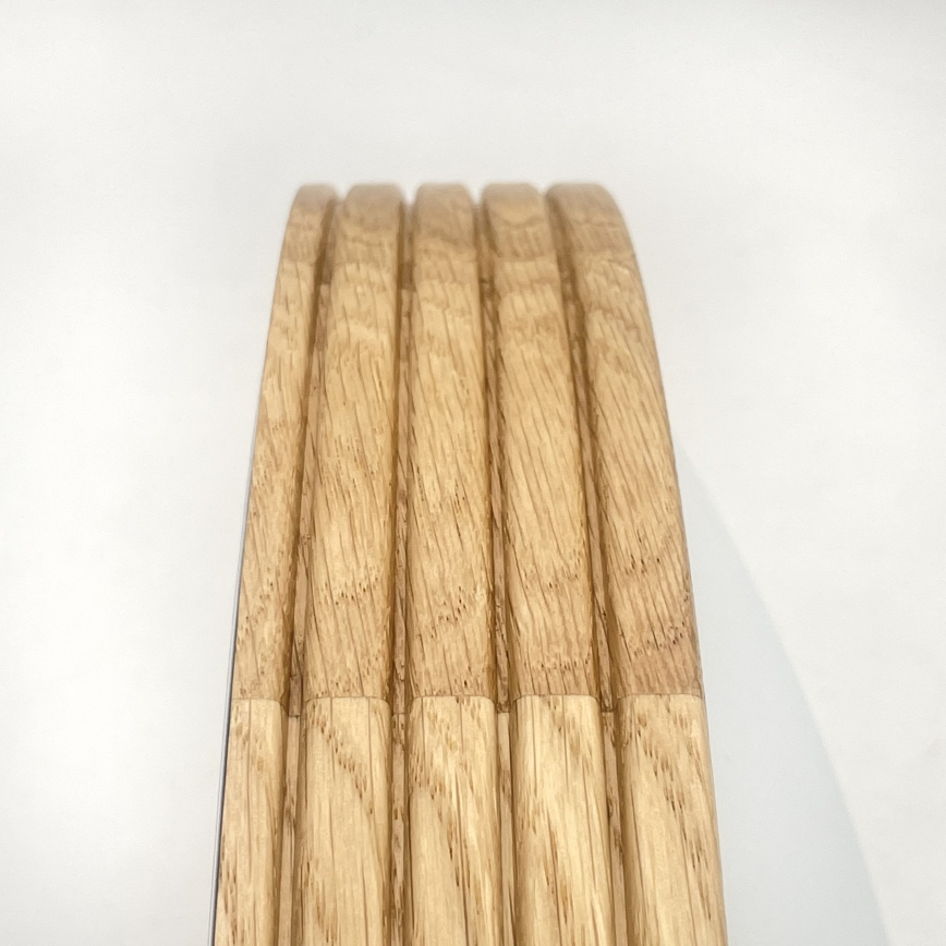 Brilagi - Oprawa sufitowa LED CARVALHO MODERN SLIM 2xE27/60W/230V Ø 37,5 cm dąb