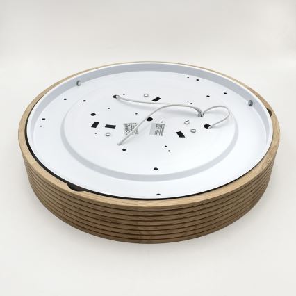 Brilagi - Lampa sufitowa LED CARVALHO MODERN SLIM 3xE27/60W/230V śr. 47,5 cm dąb
