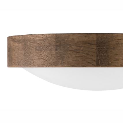 Brilagi - Lampa sufitowa LED CARVALHO SLIM 1xE27/15W/230V dąb/orzech Ø 27 cm