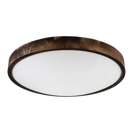 Brilagi - Lampa sufitowa LED CARVALHO SLIM SMOKEY LED/36W/230V dąb, średnica 47,5 cm