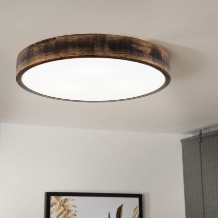 Brilagi - Lampa sufitowa LED CARVALHO SMOKEY LED/36W/230V dąb śr. 47,5 cm