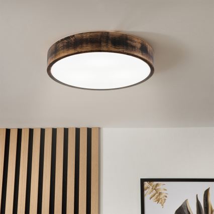 Brilagi - Lampa sufitowa LED CARVALHO SMOKEY LED/36W/230V dąb śr. 47,5 cm