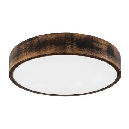 Brilagi - Lampa sufitowa LED CARVALHO SMOKEY LED/36W/230V dąb śr. 47,5 cm