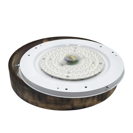 Brilagi - Lampa sufitowa LED CARVALHO SMOKEY LED/36W/230V dąb śr. 47,5 cm
