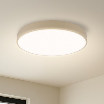Brilagi - Lampa sufitowa LED dimmable POOL SMART LED/48W/230V 3000-6000K średnica 40 cm Wi-Fi Tuya beżowa + pilot zdalnego sterowania