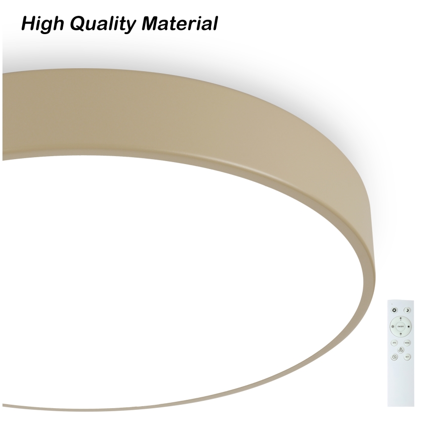 Brilagi - Lampa sufitowa LED dimmable POOL SMART LED/48W/230V 3000-6000K średnica 40 cm Wi-Fi Tuya beżowa + pilot zdalnego sterowania