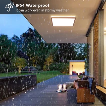 Brilagi - Lampa sufitowa LED do łazienki ULTRA SLIM LED/24W/230V 42x42 cm różowe złoto IP54