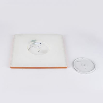 Brilagi - Lampa sufitowa LED do łazienki ULTRA SLIM LED/24W/230V 42x42 cm różowe złoto IP54