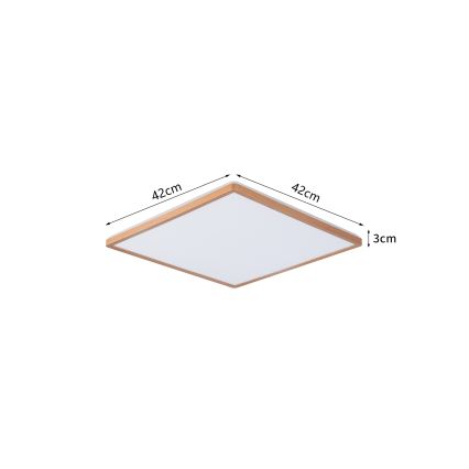 Brilagi - Lampa sufitowa LED do łazienki ULTRA SLIM LED/24W/230V 42x42 cm różowe złoto IP54