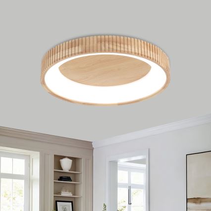 Brilagi - Lampa sufitowa LED FALCON WOOD MODERN LED/40W/230V 3000/4000/6000K Ø 60 cm drewno