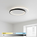 BRILAGI - Lampa sufitowa LED FLARE z funkcją ściemniania/48W/230V 3000-6000K 39,5x45 cm biała/czarna + pilot zdalnego sterowania