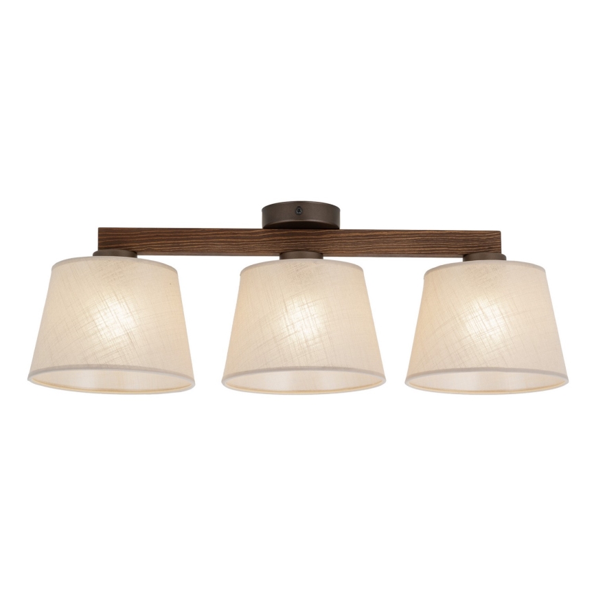 BRILAGI - Lampa sufitowa LED LATTE 3xE27/15W/230V sosna/beżowy