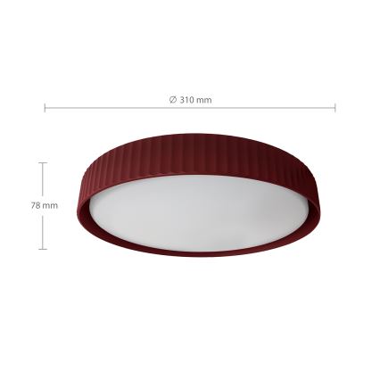 Brilagi - Lampa sufitowa LED LUCIA LED/24W/230V śr. 31 cm czerwona