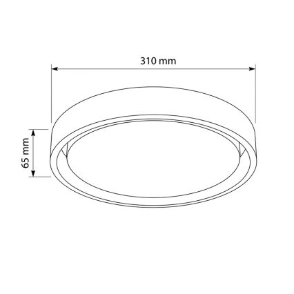 Brilagi - lampa sufitowa LED MATTEO LED/24W/230V śr. 31 cm taupe