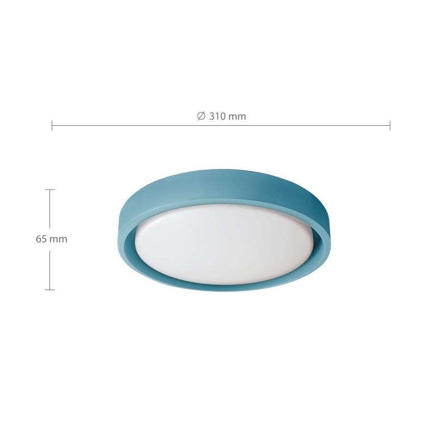 Brilagi - Lampa sufitowa LED MATTEO LED/24W/230V Ø 31 cm turkusowa
