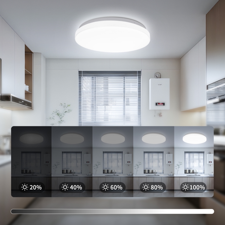 Brilagi - Lampa sufitowa LED MILKY WAY, 24W, 230V, 3000/4000/6500K, średnica 38 cm