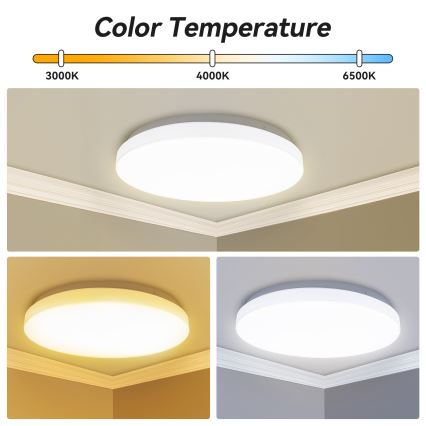 Brilagi - Lampa sufitowa LED MILKY WAY, 24W, 230V, 3000/4000/6500K, średnica 38 cm