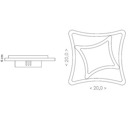 Brilagi - Lampa sufitowa LED MODERN MINI/24W/230V 3000/4000/6000K