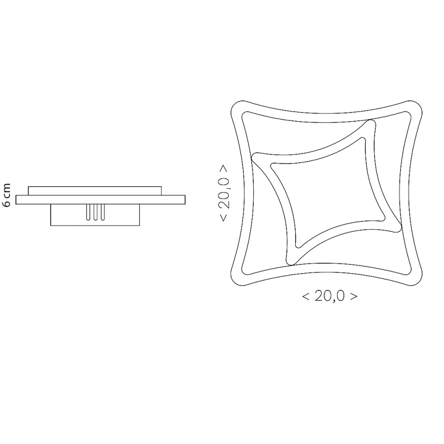 Brilagi - Lampa sufitowa LED MODERN MINI/24W/230V 3000/4000/6000K