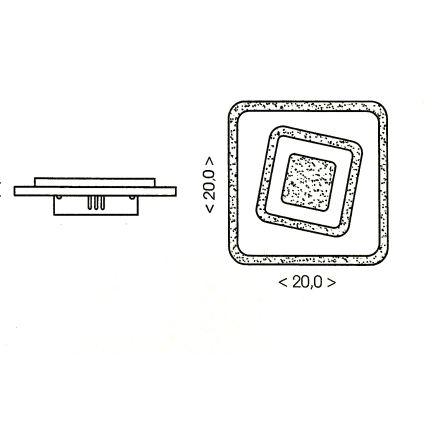 Brilagi - Lampa sufitowa LED MODERN MINI/32W/230V 3000/4000/6000K