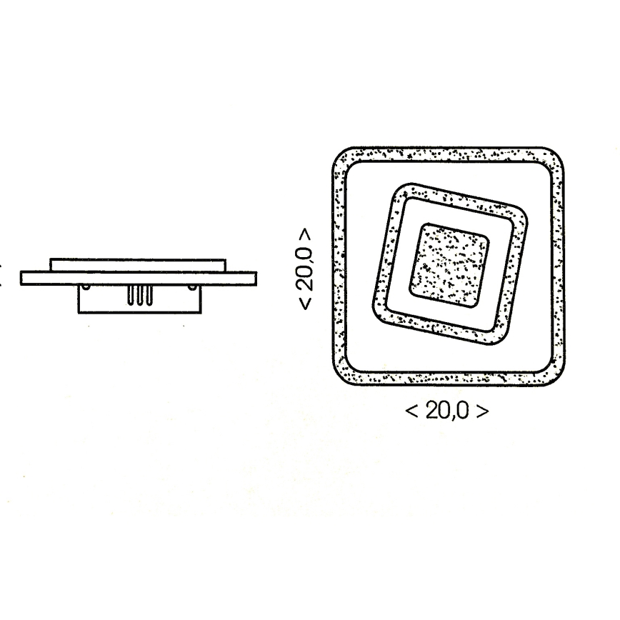 Brilagi - Lampa sufitowa LED MODERN MINI/32W/230V 3000/4000/6000K