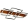 Brilagi - Lampa sufitowa LED PLANK 35W/230V 4000K 55x90 cm drewno