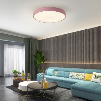 Brilagi - LED lampa sufitowa POOL LED/60W/230V 3000/4000/6000K śr. 60 cm różowa