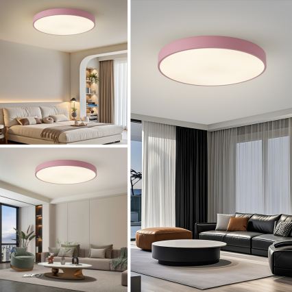 Brilagi - Lampa sufitowa POOL LED/100W/230V 3000/4000/6000K śr. 80 cm różowa