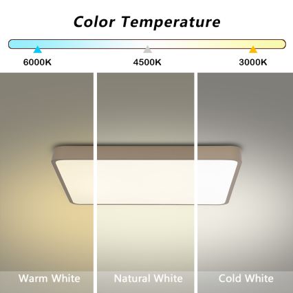 Brilagi - Lampa sufitowa LED POOL LED/36W/230V 3000/4000/6000K 40x40 cm beżowa