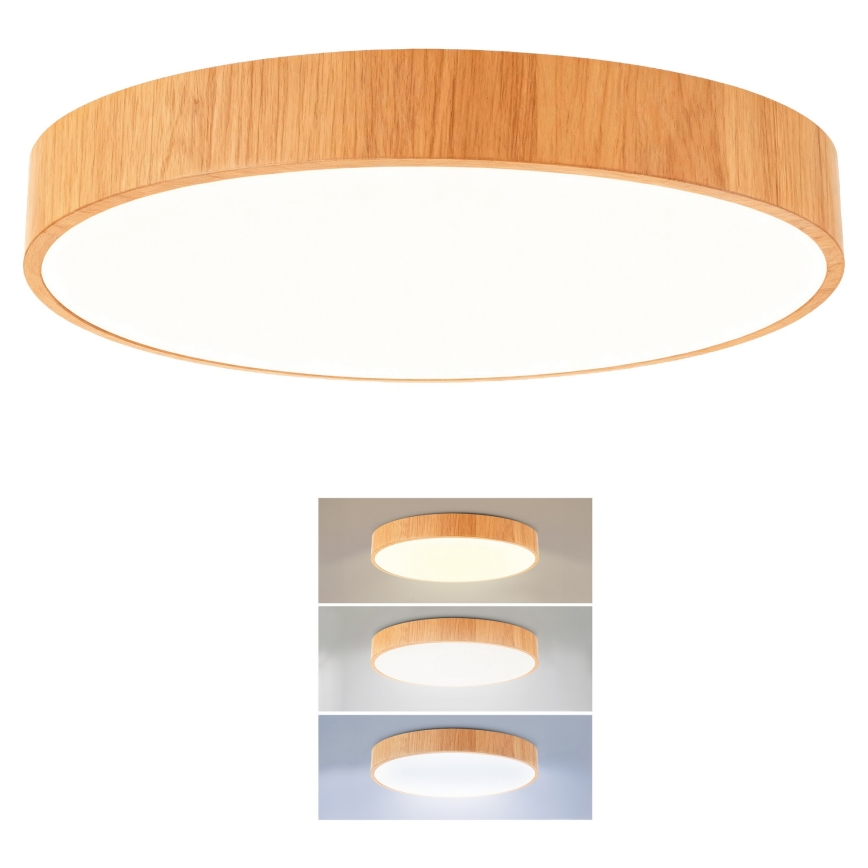 Brilagi - Lampa sufitowa POOL LED/48W/230V 3000/4000/6000K Ø 40 cm, dekor drewna