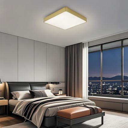 Brilagi - Lampa sufitowa LED POOL LED/48W/230V 3000/4500/6000K 50x50 cm złota