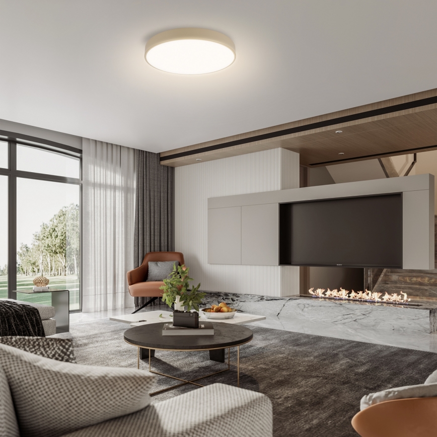 Brilagi - Lampa sufitowa LED POOL LED/48W/230V 3000/4500/6000K, średnica 40 cm, beżowa