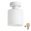 BRILAGI - Lampa sufitowa LED RETRO GLASS 1xE27/60W/230V śr. 10 cm biała