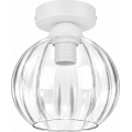 BRILAGI - Lampa sufitowa LED RETRO GLASS 1xE27/60W/230V śr. 18 cm biała/przezroczysta
