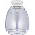BRILAGI - Lampa sufitowa LED RETRO GLASS 1xE27/60W/230V Ø 26 cm biały/przydymiony szary