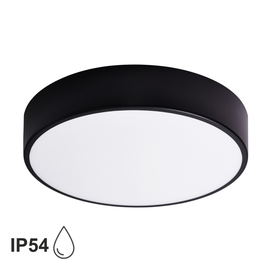 BRILAGI - LED RGBW ściemnialna lampa sufitowa do łazienki CLARE 3xE27/12W/230V 2700-6500K średnica 40 cm IP54 czarna