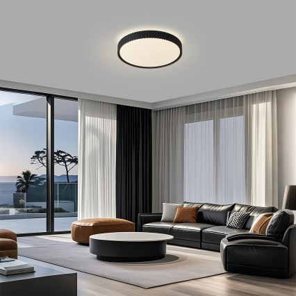 Brilagi - ściemnialna lampa sufitowa LED ORINO LED/54W/230V 3000-6000K czarna śr. 43 cm + zdalne sterowanie