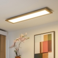 Brilagi - Lampa sufitowa LED ściemnialna SLIMFRAME WOOD LED/58W/230V 124x34 cm 3000-6000K brązowa + pilot zdalnego sterowania