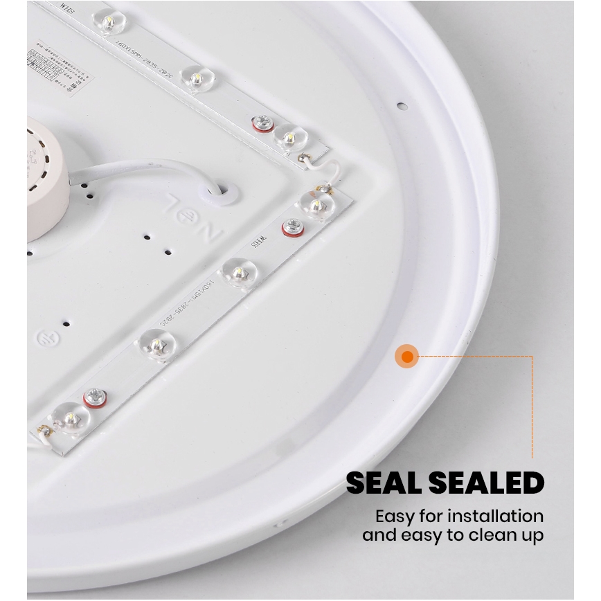 Brilagi - ściemnialny plafon LED SMART STARS LED/36W/230V śr. 48 cm 3000–6000K Wi‑Fi Tuya Beacon + pilot zdalnego sterowania