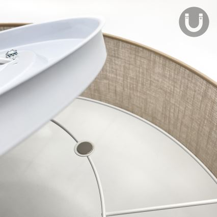 Brilagi - Lampa sufitowa LED SIRIJA 6xE27/60W/230V śr. 80 cm beżowa